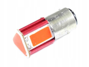 Żarówka 12v Led Bay15d-24cob Czerwona Stop Pulsacy
