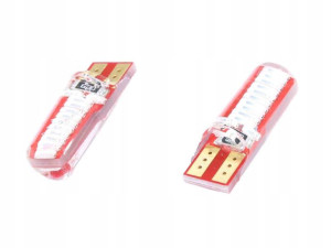 Żarówka 12v Led T10-4014-24smd Niebieska Silikon (