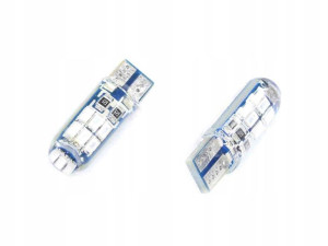 Żarówka 12v Led T10-4014-15smd Niebieska Silikon (