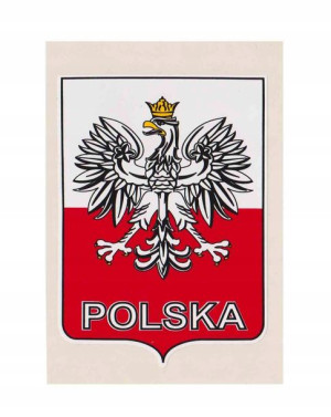Naklejka Pl Polska Orzeł Kat-e 80x120mm