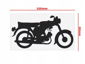 Naklejka Simson S51 Motor Czarna