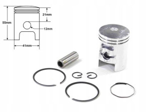 Tłok Honda 41mm Pin 12 - Zapas