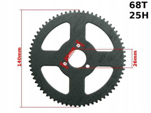 Zębatka Tył Pocket 25h 68z 26mm
