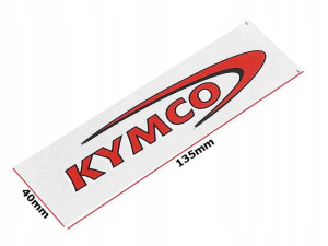 Naklejka Kymco Czerwona 0974
