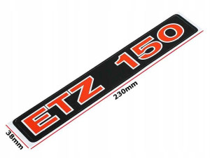 Naklejka Mz Etz 150 Czerwona