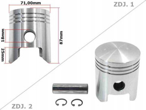 Tłok Mz Ts 250 71,00 4-szlif Std