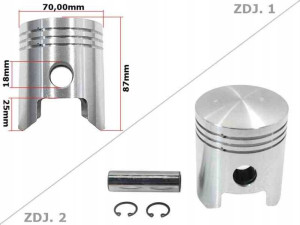 Tłok Mz Ts 250 70,00 2-szlif Std