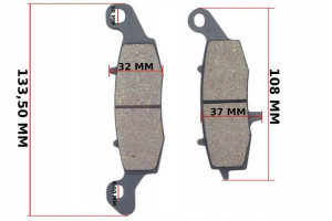 Klocki Hamulca Przód Suzuki Gs 500 Xf 650 Fm