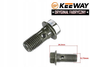 Śruba Przewodu Hamulcowego Keeway 50ccm M10 Orygin