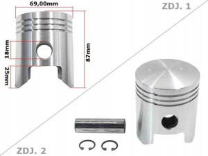 Tłok Mz Ts 250 69,00 N Std