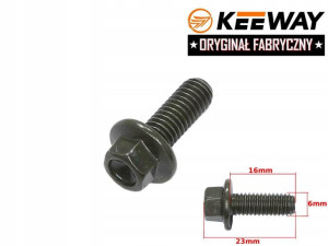 Śruba Mocowania Bagażnika Keeway Krótka M6x12 Oryg