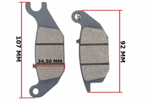 Klocki Hamulca Tył Honda Xl 125 V Varadero Fm