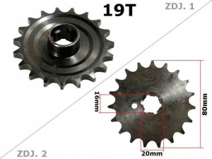 Zębatka Przód Etz250 19z