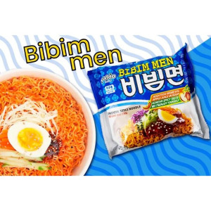 Instant Makaron Zimny Danie BIBIM MEN Koreanski 130g PALDO