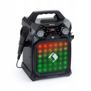 Zestaw do karaoke Auna Rockstar LightShow czarny