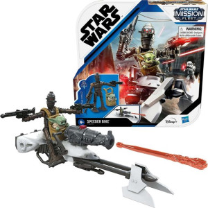 Star Wars Mission Fleet figurki IG-11 + Baby Yoda zestaw Speeder Bike