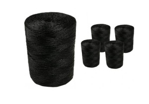 Sznurek Polipropynelowy Czarny 2000m 2000tex