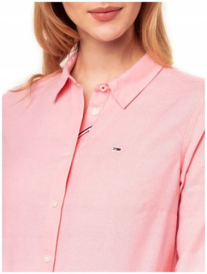 Koszula damska slim fit różowa TOMMY JEANS OXFORD