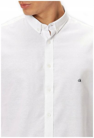 Koszula męska CALVIN KLEIN gładka slim biała M