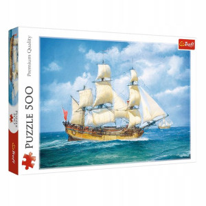 Puzzle 500 statek morska podróż żaglowiec