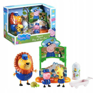 Peppa zestaw figurek dzień w Zoo 3 figurki + akce