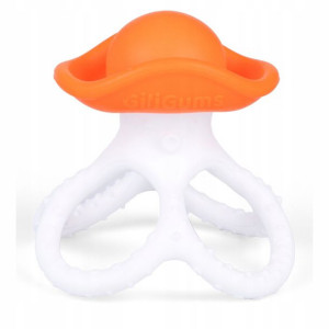 Gryzak ośmiorniczka orange octopus silikonowy do