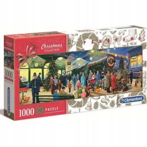 Puzzle 1000 el. Ekspres Polarny Święta Panoramiczn