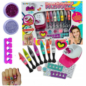 Zestaw do stylizacji paznokci manicure suszarka ko