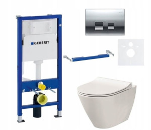Zestaw 6w1 Stelaż Wc Geberit+przycisk Ch.bł+miska
