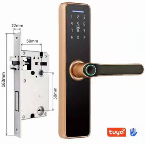 Inteligentny zamek do drzwi WiFi TUYA odcisk palca