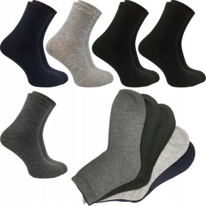 5x SKARPETY długie MĘSKIE bawełna MIX kolor 40-43