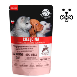 Pet Republic saszetka karma JUNIOR cielęcina 100 g