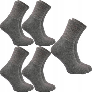 5x SKARPETY frotte POLSKA szare GRUBE frota 39-42