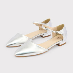 Baleriny marki Made in Italia model BACIAMI-NAPPA kolor Szary. Obuwie Damsk