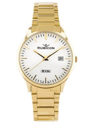    ZEGAREK MĘSKI RUBICON RNDD60 (zr078c) - stalowy