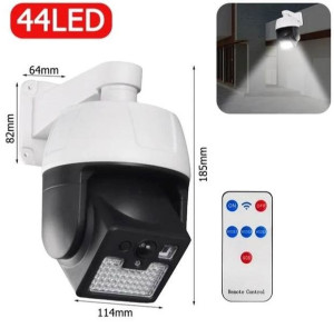 Lampa Solarna Atrapa Kamery 2w1 Led Ogród + Pilot