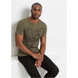 Bonprix Męska Koszulka T-shirt Z Nadrukiem 56-58 979024