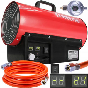 Nagrzewnica Dmuchawa Gazowa Wąż Termostat Lcd 20kw