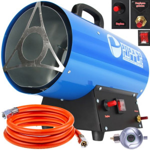 Nagrzewnica Gazowa Dmuchawa Wąż Lcd 15kw Termostat