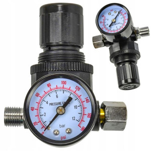 Regulator Ciśnienia Powietrza 1/4 Nikiel Reduktor