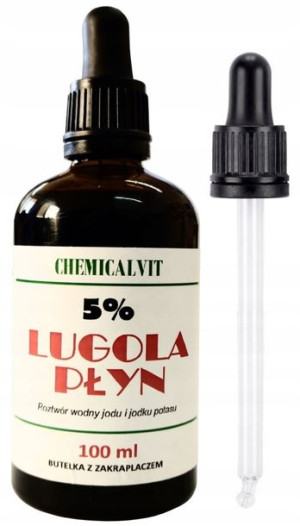 Płyn LUGOLA 5% JOD Czysty Jodek Potasu 100ml
