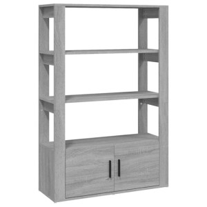 Szafka, szary dąb sonoma, 80x30x119,5cm materiał drewnopochodny