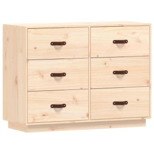 Komoda, 100x40x75 cm, lite drewno sosnowe