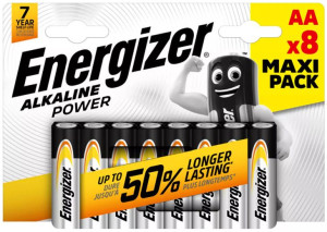 BATERIE ALKALICZNE Energizer Alkaline Power AA R6 8 sztuk