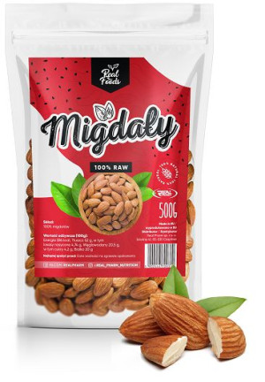 MIGDAŁY całe orzechy - Real Foods - 500g