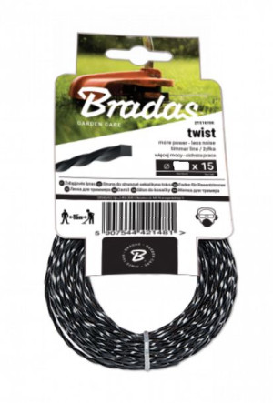 BRADAS Żyłka TWIST karta 2,4mm x 15m