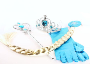 KORONA rożdżka RĘKAWICZKI Warkocz ELSA ELZA Frozen