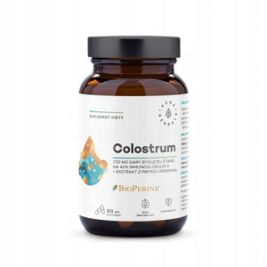 Aura Herbals Colostrum 700 mg + BioPerine 90 kapsułek