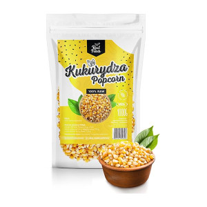 POPCORN KUKURYDZA ziarno - Real Foods - 1000g