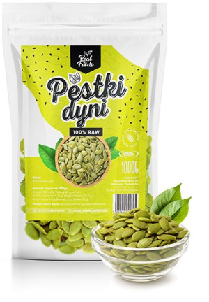 PESTKI DYNI ŁUSKANE bez łupin CAŁE naturalne - Real Foods - 1000g